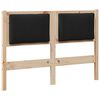 vidaXL T&ecirc;te de lit Autre Marron 120 cm Bois massif en pin