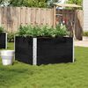 vidaXL Jardini&egrave;re noir 100x100 cm bois massif de pin