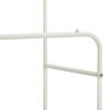 vidaXL Porte-v&ecirc;tements avec &eacute;tag&egrave;re avec roue Blanc 80 x 53 x 156 cm