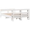 vidaXL Cadre de lit sans matelas blanc 160x200 cm bois de pin massif