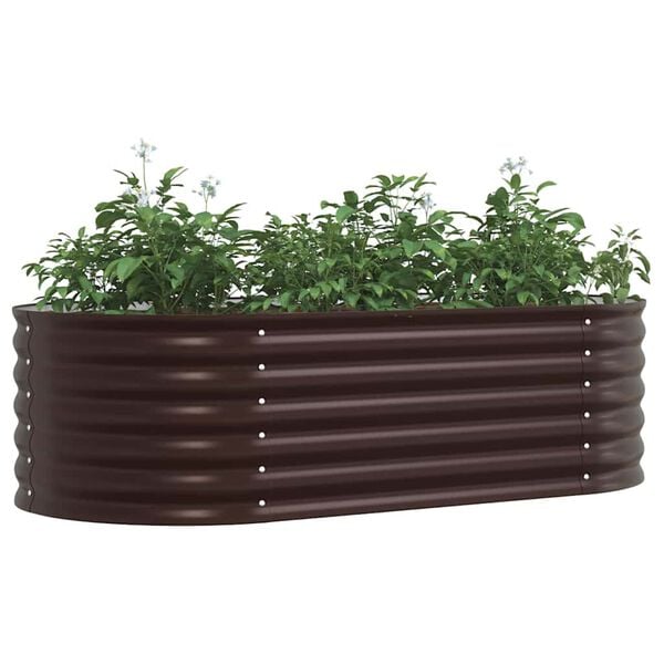 vidaXL Lit sur&eacute;lev&eacute; Marron 160 x 80 x 44 cm Acier