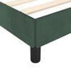 vidaXL Cadre de lit sans matelas vert fonc&eacute; 140x200 cm velours