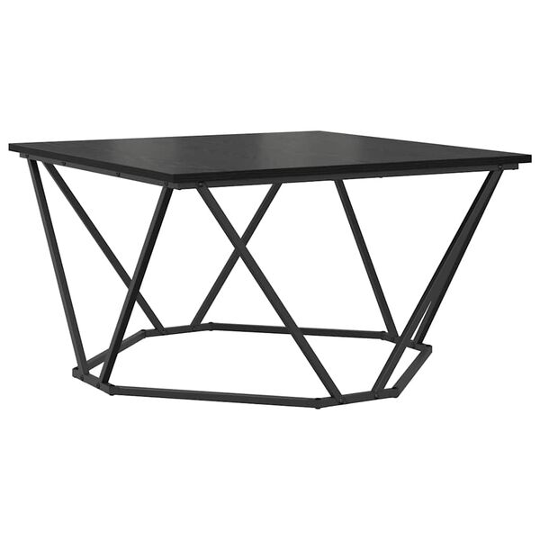 vidaXL Table basse Ch&ecirc;ne noir 80 x 80 x 45 cm