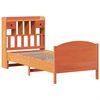 vidaXL Lit biblioth&egrave;que sans matelas cire marron 100x200 cm pin massif