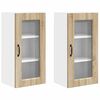 vidaXL Armoire de cuisine Kalmar 2 pcs Ch&ecirc;ne Sonoma 40 x 31 x 80 cm