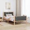 vidaXL Cadre de lit Gris fonc&eacute; 100 x 200 cm Pin massif