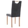 vidaXL Chaises &agrave; manger lot de 6 gris similicuir daim