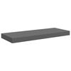 vidaXL &Eacute;tag&egrave;re murale flottante 4 pcs Gris brillant 60x23,5x3,8 cm MDF