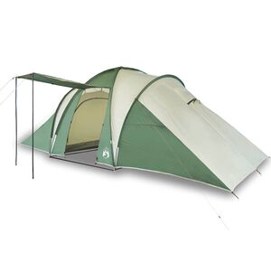 vidaXL Tente familiale &agrave; d&ocirc;me 6 personnes vert imperm&eacute;able