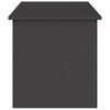 vidaXL Bo&icirc;te de Rangement Ext&eacute;rieure Noir 100 x 50,5 x 50 cm Acier