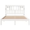 vidaXL Lit biblioth&egrave;que sans matelas blanc 150x200 cm bois pin massif