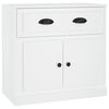 vidaXL Buffets 2 pcs blanc bois d'ing&eacute;nierie
