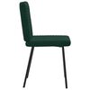 vidaXL Chaises &agrave; manger lot de 4 Vert fonc&eacute; Velours