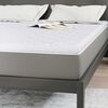 vidaXL Surmatelas en Coco Blanc 140 x 200 cm Tissu jacquard