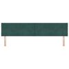 vidaXL T&ecirc;te de lit avec t&ecirc;te de lit Vert fonc&eacute; 200 cm Velours