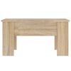 vidaXL Table basse ch&ecirc;ne sonoma 79x49x41 cm bois d'ing&eacute;nierie
