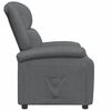 vidaXL Fauteuil inclinable Gris Similicuir