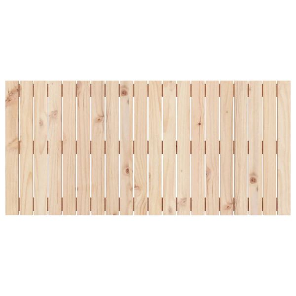 vidaXL T&ecirc;te de lit murale 127,5x3x60 cm Bois massif de pin