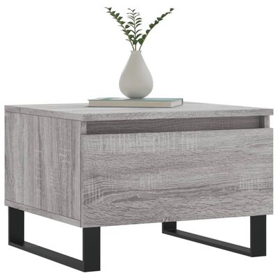 vidaXL Table basse sonoma gris 50x46x35 cm bois d'ingénierie