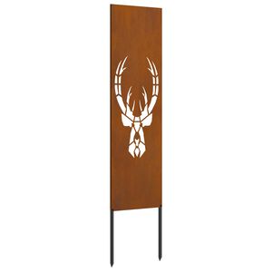 vidaXL &Eacute;cran de confidentialit&eacute; de jardin Rouill&eacute; 32 x 140 cm