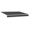 vidaXL Auvent R&eacute;tractable Anthracite 250x200 cm tissu