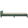 vidaXL Cadre de lit sans matelas vert fonc&eacute; 80x200 cm velours
