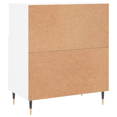 vidaXL Buffets 2 pcs blanc bois d'ingénierie