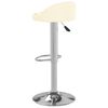 vidaXL Tabourets de bar lot de 2 cr&egrave;me similicuir