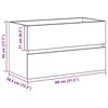 vidaXL Meuble de Lavabo de Salle de Bain Ch&ecirc;ne noir 80 x 38,5 x 45 cm