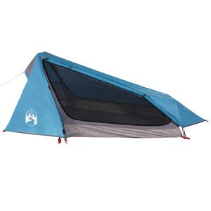 vidaXL Tente de camping tunnel 1 personne bleu imperm&eacute;able