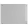 vidaXL Protection de cuisine 2 pcs Gris clair 80 x 60 cm verre tremp&eacute;