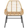 vidaXL Ensemble &agrave; manger jardin 5pcs marron poly rotin verre