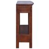 vidaXL Table console Marron classique 120x30x75cm Bois d'acajou massif