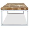 vidaXL Table basse Teck R&eacute;sine 110x60x40 cm