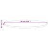 vidaXL Dessus de table rond cire marron &Oslash;90x2,5 cm bois de pin massif