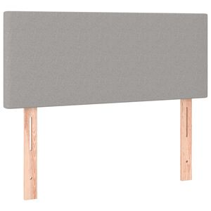 vidaXL T&ecirc;te de lit Gris clair 100x5x78/88 cm Tissu
