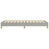 vidaXL Cadre de lit sans matelas gris clair 90x190 cm tissu