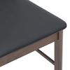 vidaXL Chaises à manger coussins 2 pcs marron bois massif caoutchouc