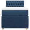 vidaXL Sommier &agrave; lattes de lit avec matelas Bleu 80x200 cm Tissu