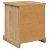 vidaXL Cabinet de chevet 2 pcs Ch&ecirc;ne artisanal 39 x 39 x 47.5 cm