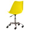 vidaXL Chaises &agrave; manger lot de 4 jaune similicuir