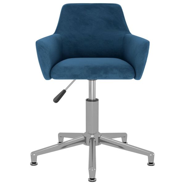 vidaXL Chaises pivotantes &agrave; manger lot de 6 Bleu Velours