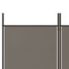 vidaXL Cloison de s&eacute;paration 5 panneaux Anthracite 250x200 cm Tissu