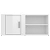 vidaXL Meubles TV 2 pcs Blanc brillant 80x31,5x36 cm Bois d'ingénierie