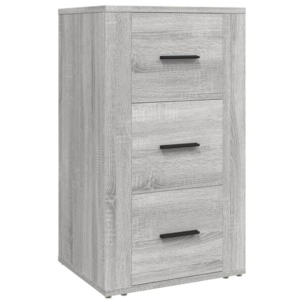 vidaXL Buffet Sonoma gris 40x33x70 cm Bois d'ing&eacute;nierie