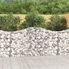 vidaXL Paniers &agrave; gabions arqu&eacute;s 5 pcs 200x30x100/120 cm Fer galvanis&eacute;