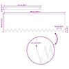 vidaXL Bordure de Pelouse 10 pcs Noir 100 x 0.05 x 20 cm