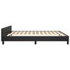 vidaXL Cadre de lit sans matelas noir 160x200 cm similicuir