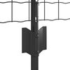 vidaXL Cl&ocirc;ture avec poteau Gris 0,4 x 25 m Acier et PVC