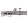 vidaXL Meuble TV sonoma gris 150x36x30 cm bois d'ing&eacute;nierie